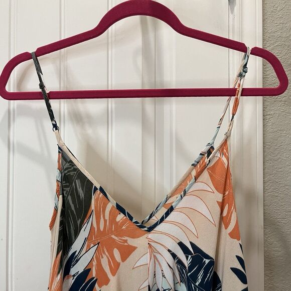 Goa Beachwear by Japna Womens Floral Tropical Maxi dress Size L Beach Cruise - Picture 7 of 9